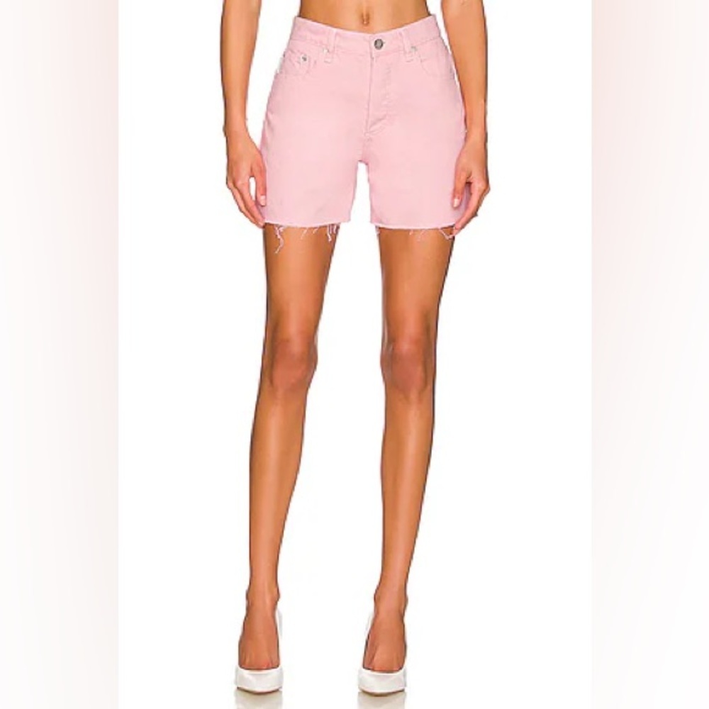 Revolve BOYISH The Monty High Rise Relaxed Short in Tickled Pink size 28